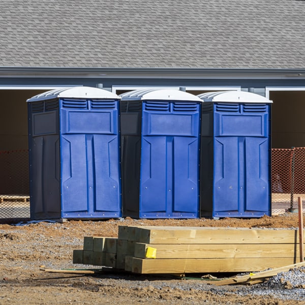 how do you ensure the portable restrooms are secure and safe from vandalism during an event in Rushsylvania